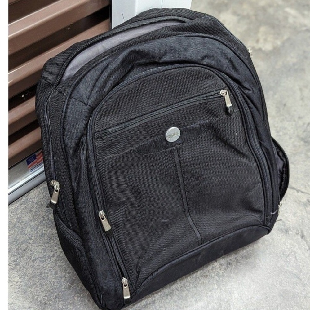 Business Laptop Travel Backpack Dell Black Tech Organizer Padded Computer Bag